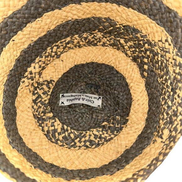 Sans Arcidet Paris straw gray large brim sun beach NEW hat RESORTWEAR madagasca main image 6